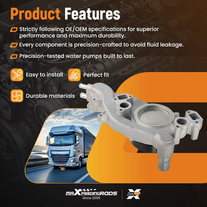 Engine Water Pump for Chevrolet Camaro SS V8 6.2L (2010–2015)