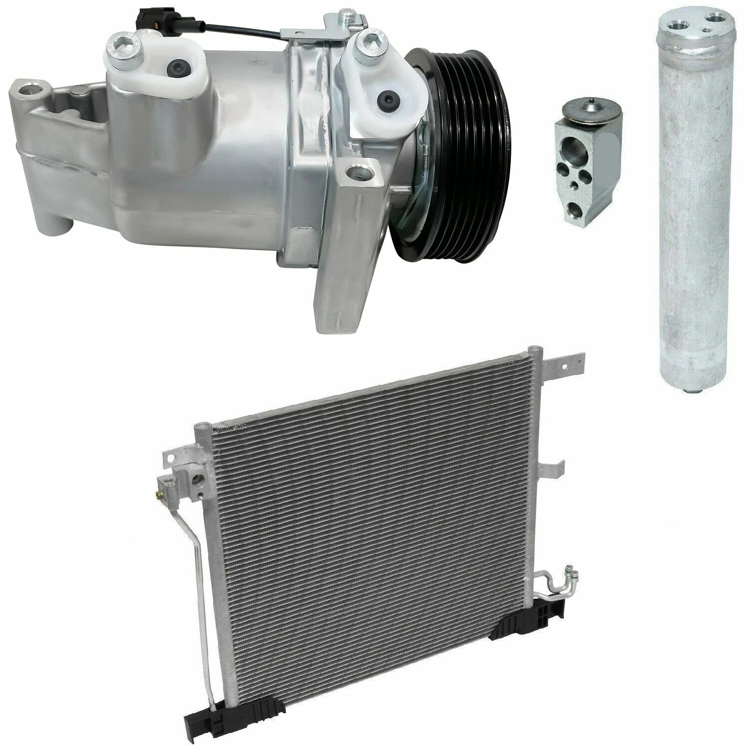 A/C Compressor Kit With Condenser for Nissan Juke 1.6L (2011–2019)