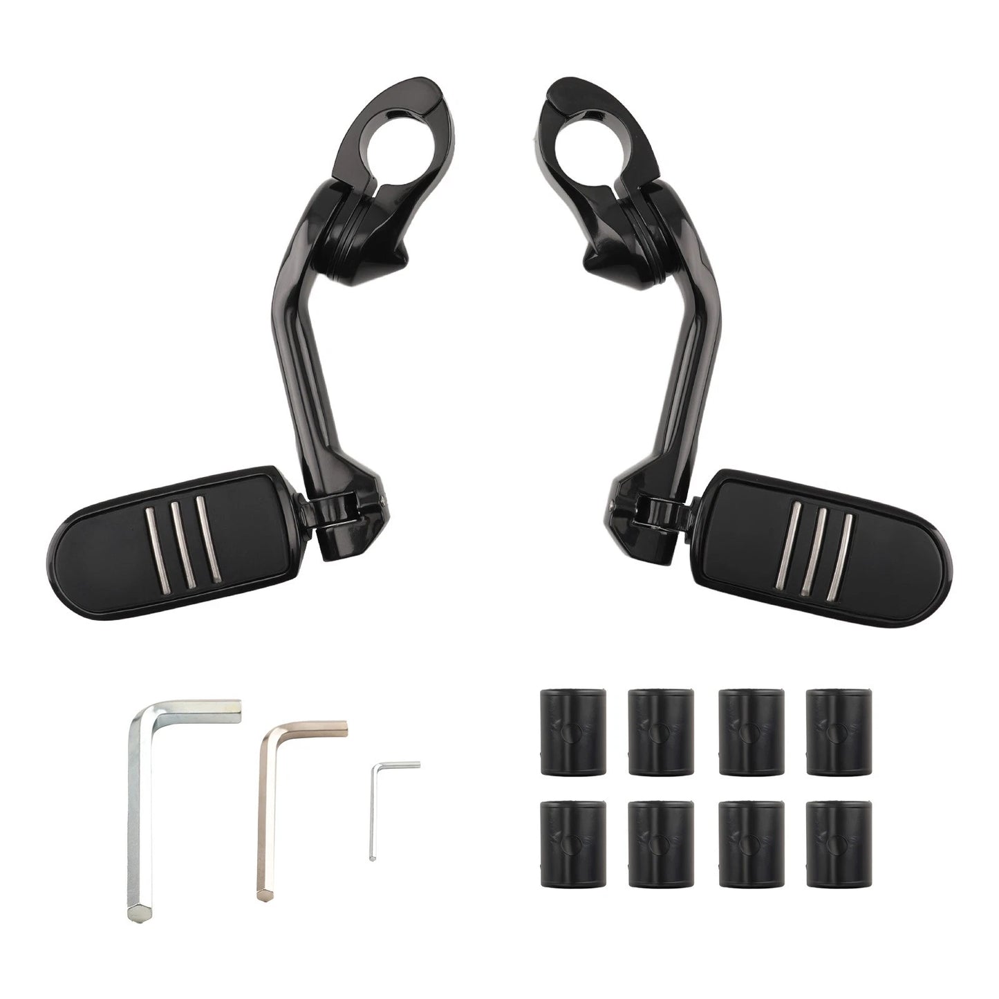 Folding Motorcycle Foot Pegs for Kawasaki Yamaha BMW (2015–2024)