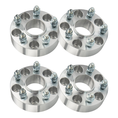 4Pcs 1.5" 5x4.5 Wheel Spacers for Toyota Honda Mazda 3 Ford Fusion (12x1.5, 64.1mm, 2012–2024)