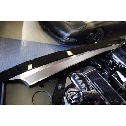 Brushed Stainless Steel Fender Caps with Yellow LED for Dodge Challenger (2008–2019)