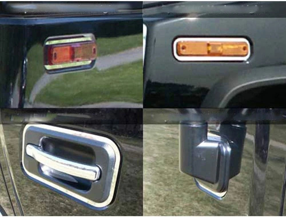 11p Luxury FX Chrome Trim Package (4DH/4ML/2M/1GC) for 2003-2009 Hummer H2