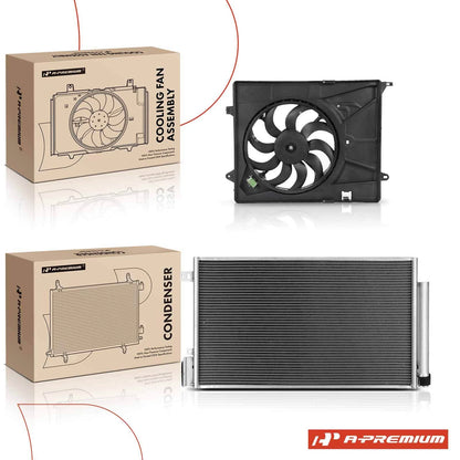 A/C Condenser & Cooling Fan Assembly for Chevy Trax (2013–2014)