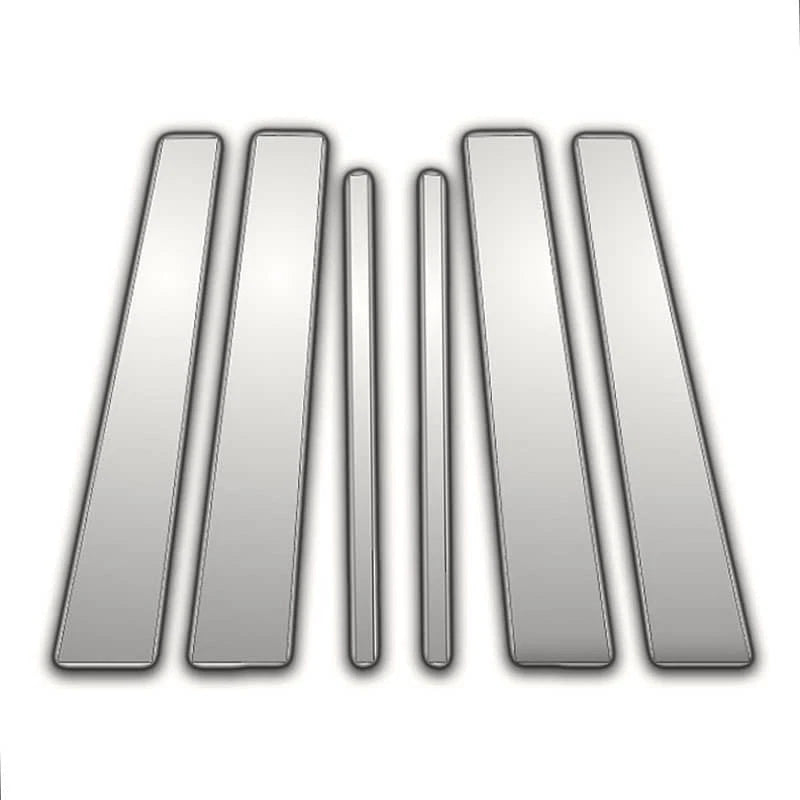 Chrome Pillar Post Covers 6Pc Replacement for Infiniti Q45 (2001–2006)