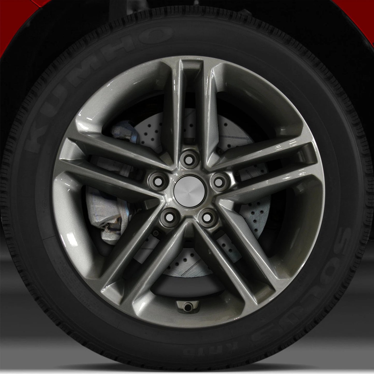 17x7 Factory Wheel (Light Charcoal Full Face) for Hyundai Santa Fe