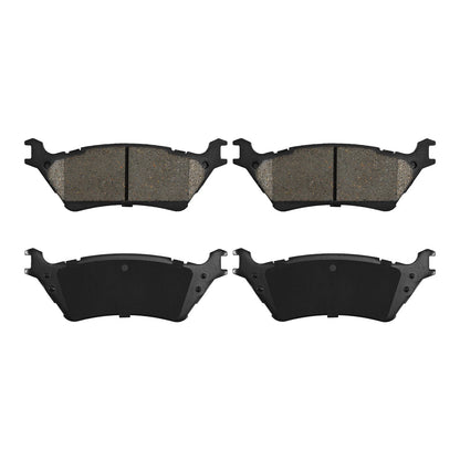 4x Rear Ceramic Brake Pads for Ford F-150 (2012–2020) with Manual Parking Brake