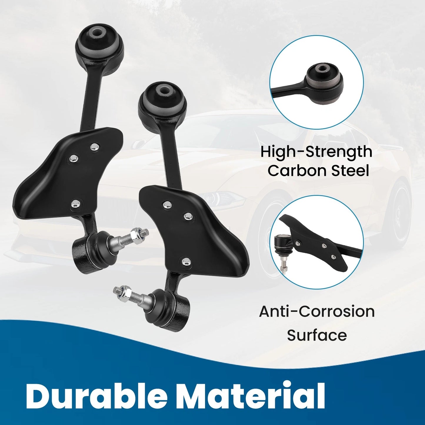 Front Lower Control Arms & Tie Rods & Sway Bars for Ford Mustang (2015–2019)