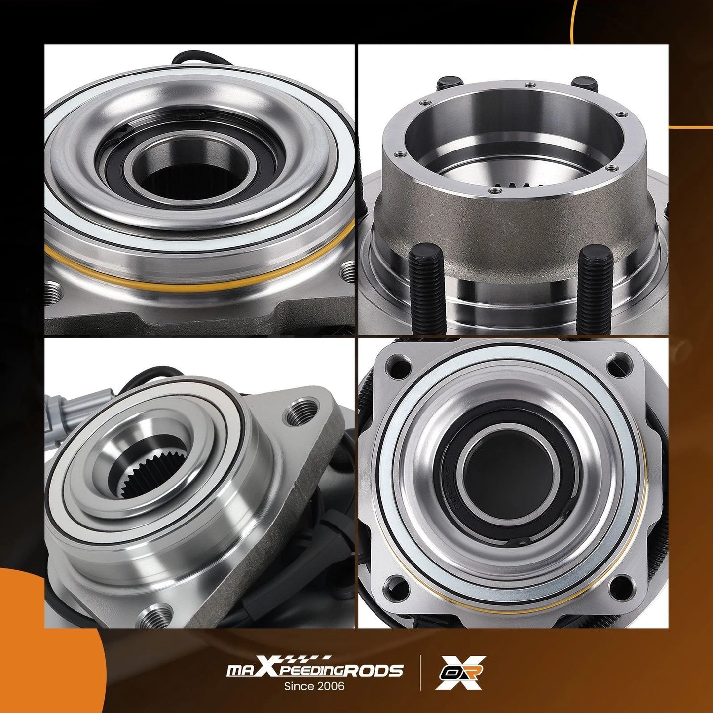 Front Wheel Hub Bearings Pair for Ford F-250 F-350 Super Duty (2011–2016)