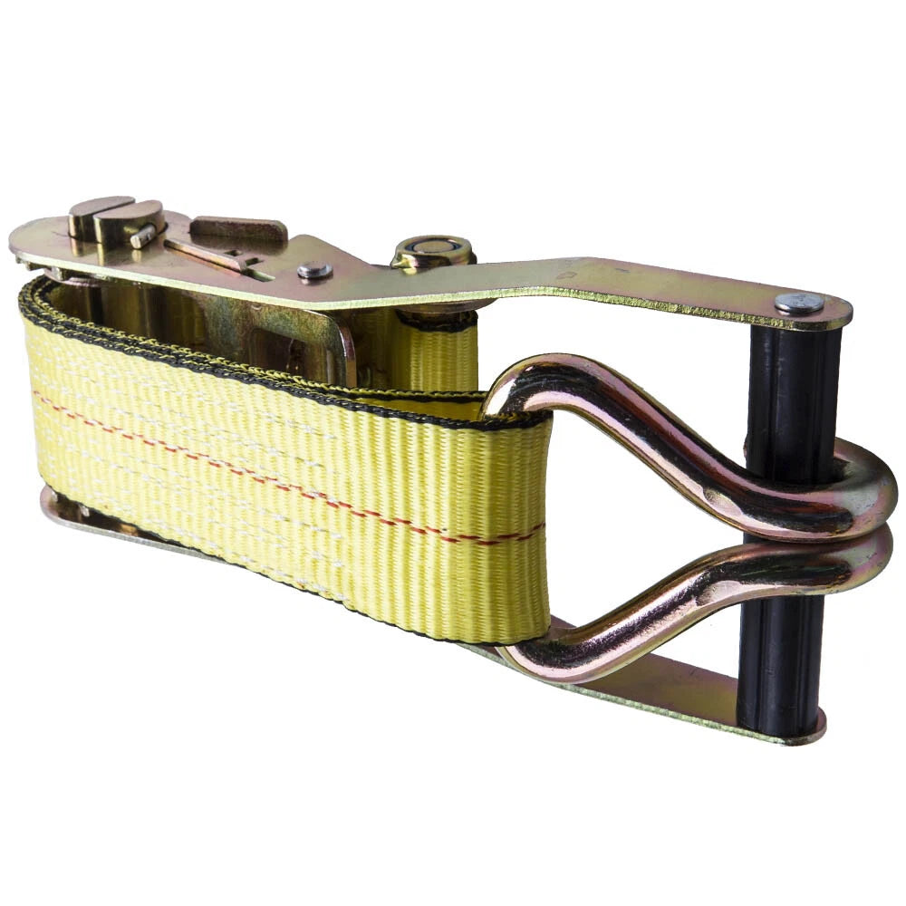 2" x 27ft Ratchet Tie Down Strap Set With J Hook for Truck (2–Pack, 2020–2025)