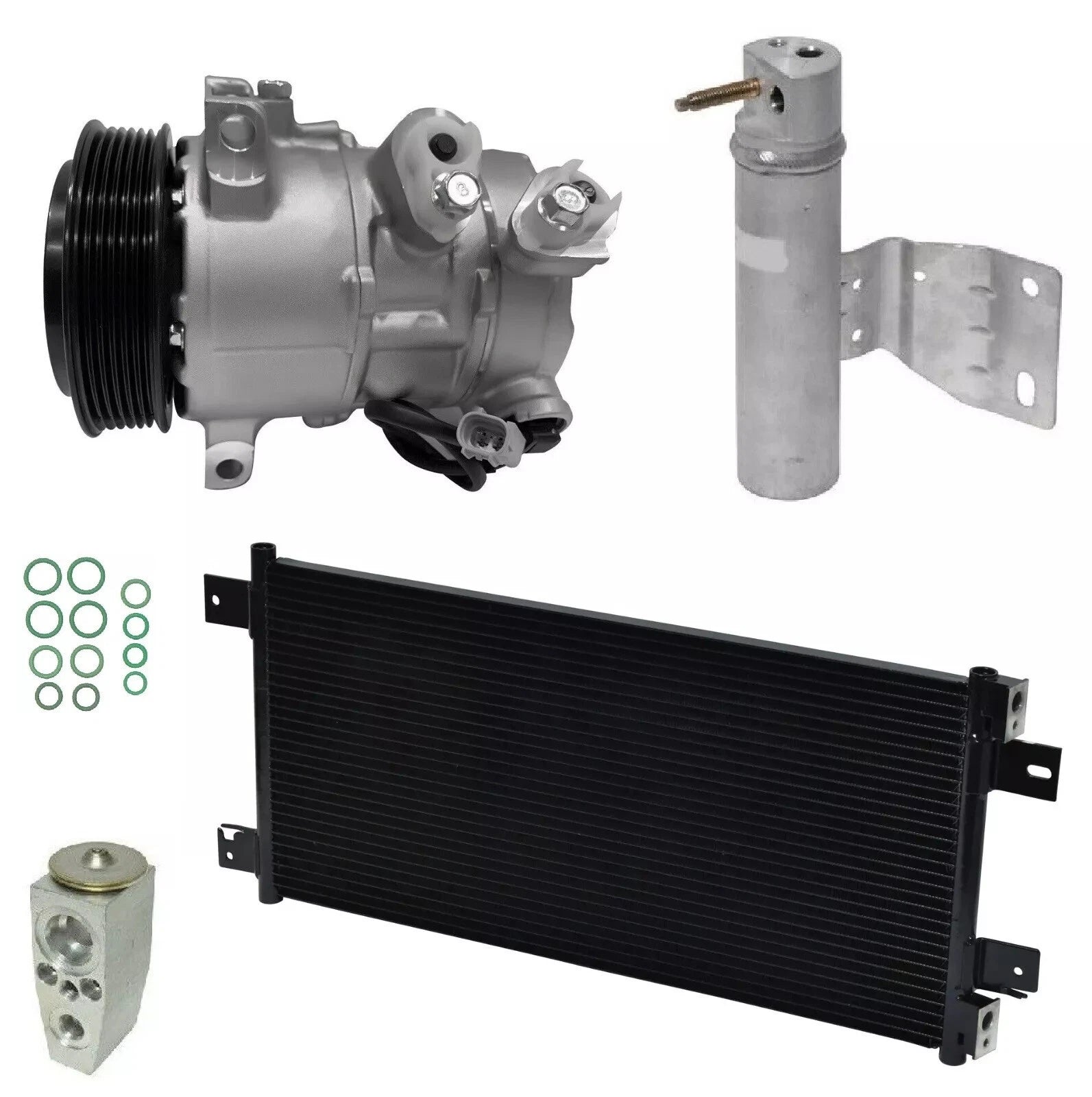 AC Compressor Kit With Condenser for Jeep Compass 2.4L (2014–2014)