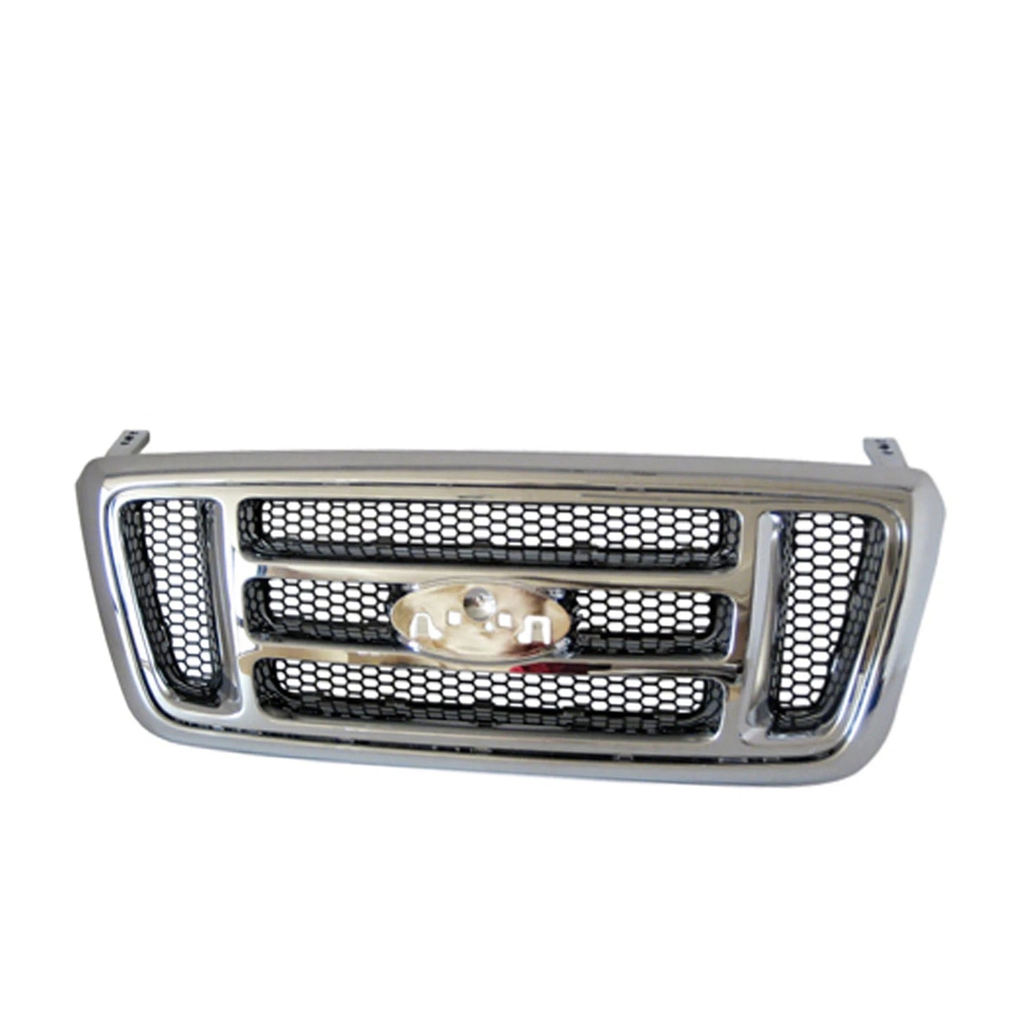 Front Grille Replacement Black Chrome Plastic for 2007–2008 Ford F-150