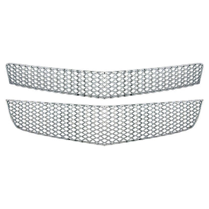 Premium FX 2pc Chrome Grille Overlay for 2009-2012 Chevy Traverse LS or LT