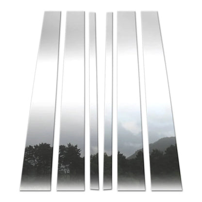6Pc Chrome Pillar Post Covers for 97-16 Ford Expedition - P3070