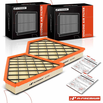 2X Engine Air Filter for Chevrolet Camaro (2016–2023) Cadillac ATS CTS (2013–2019)