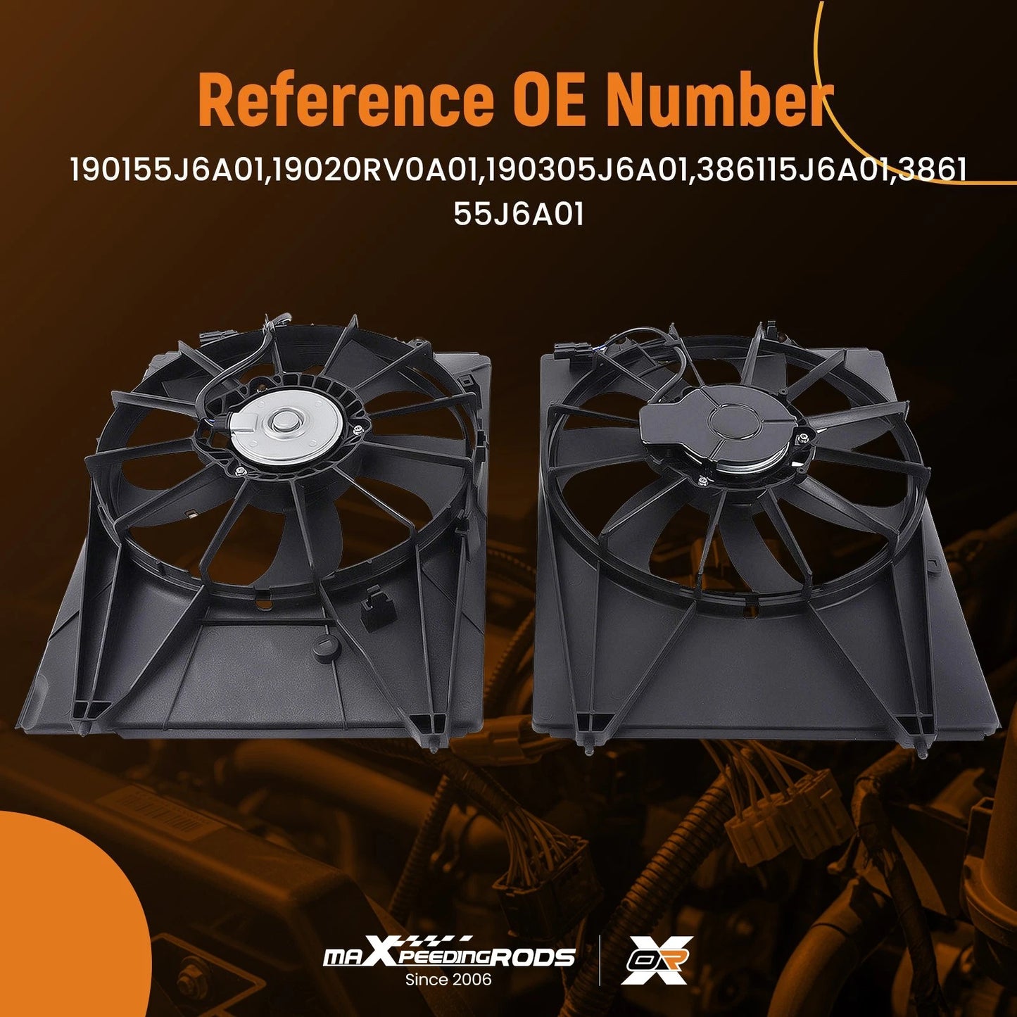 Electric Radiator Cooling Fan Set for Acura MDX Honda Passport (2014–2022)