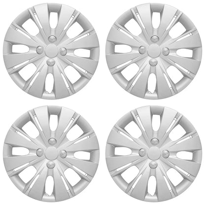 4 New 2012-15 Toyota Yaris 15' hubcaps Wheel Rim Covers Snap On 4 Bolt Lug Hubs