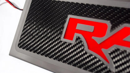 Door Sill Overlays with Red LED for Ford F-150 SVT Raptor (2017–2020)