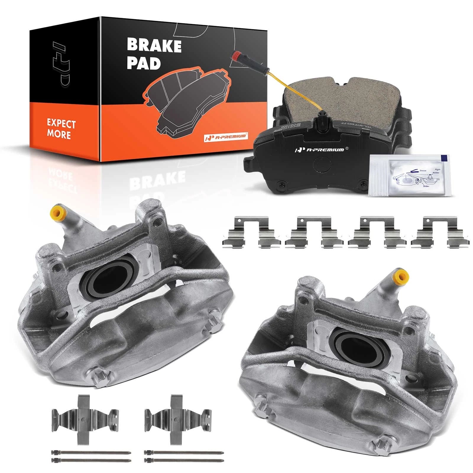 6X Front Brake Caliper and Pads for Benz W203 R171 (2006–2010)