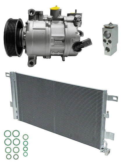 AC Compressor Kit with Condenser for Audi A4 allroad 2.0L (2018–2018)