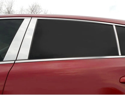 6pc Luxury FX Stainless Steel Pillar Post Trim for 2017-2022 Kia Sportage