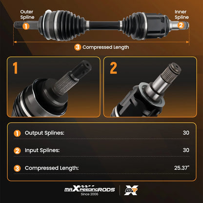 Front CV Axle Shaft for Toyota 4Runner (2010–2010)