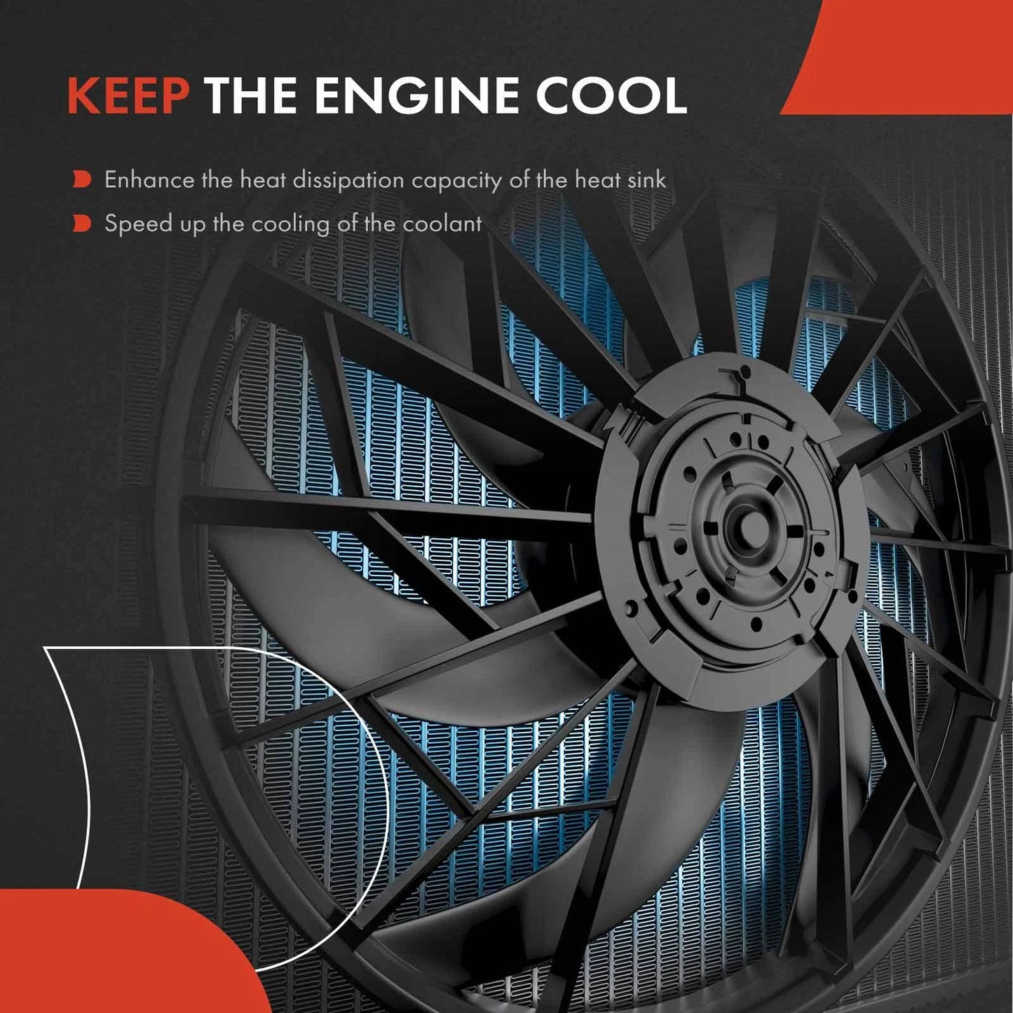 Cooling Fan Assembly for Chevrolet Camaro (2014–2015)