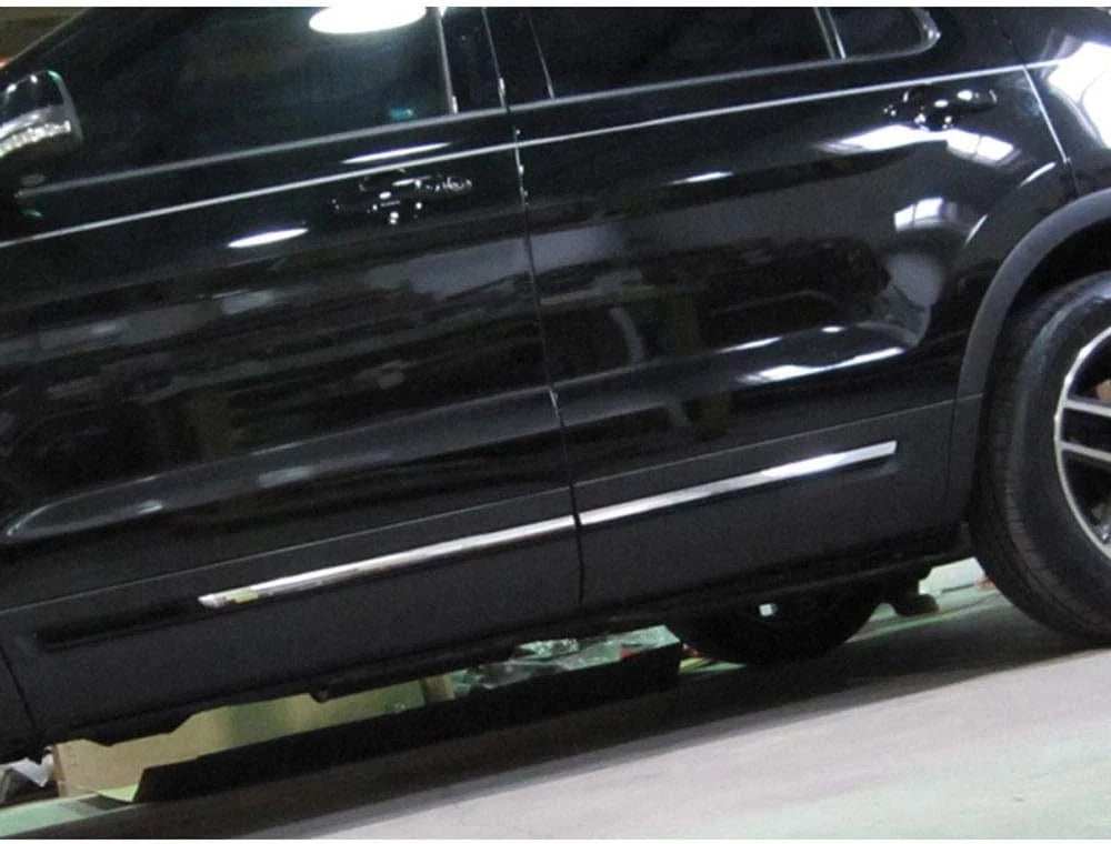 4pc. Luxury FX Stainless 3/4' Side Molding Inserts for 2016-2019 Ford Explorer