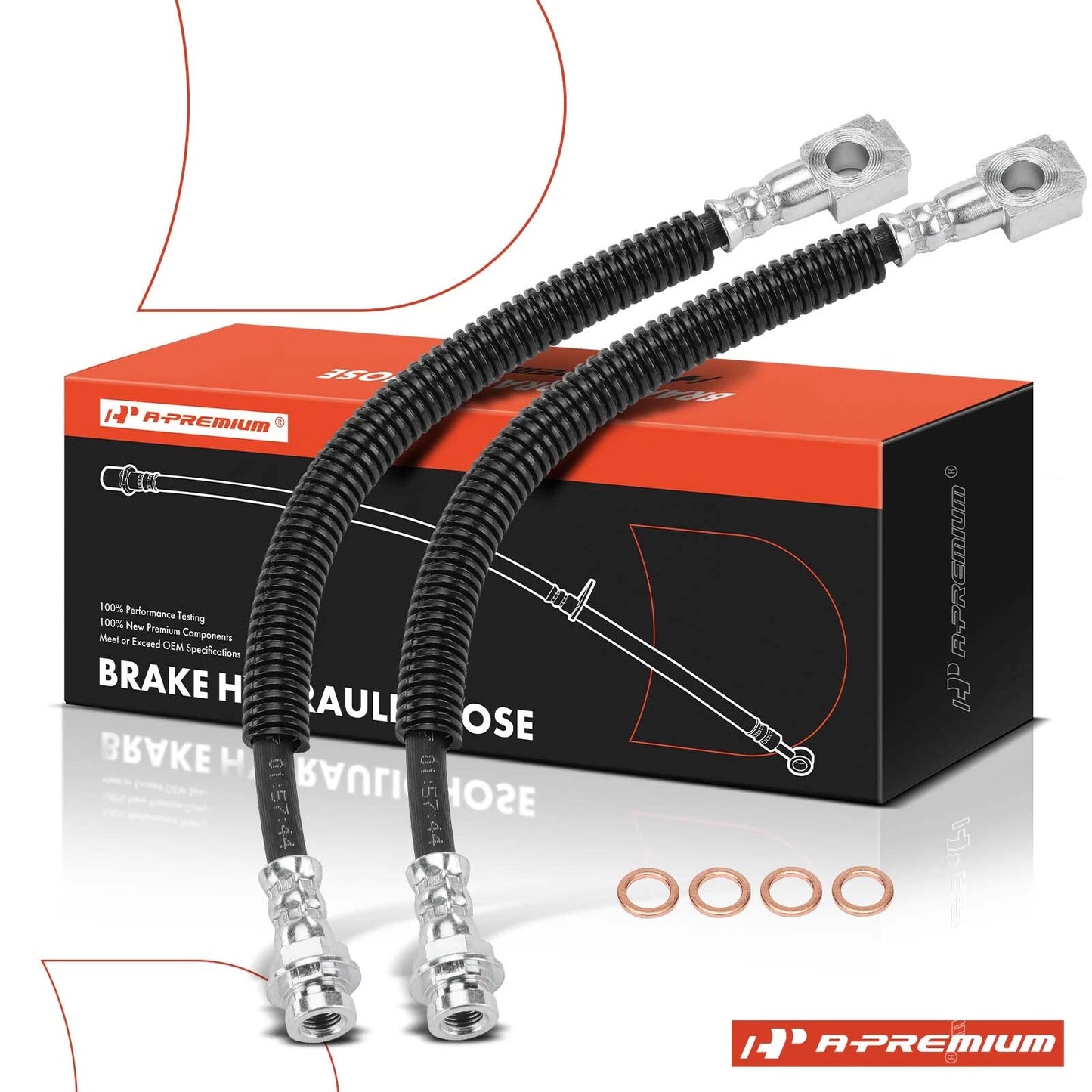 2X Front Brake Hydraulic Hose for Chevrolet Blazer GMC Jimmy (1998–2000)
