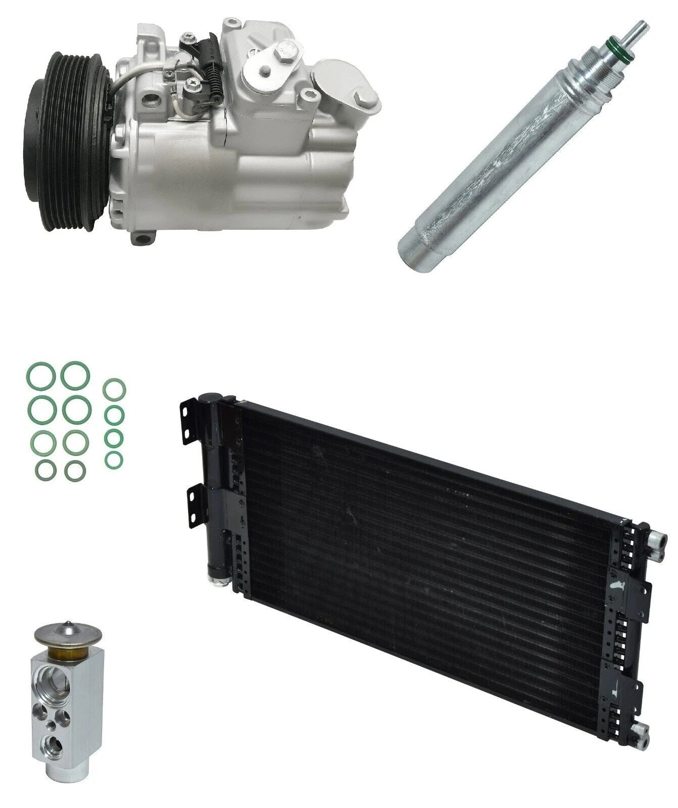 AC Compressor Kit With Condenser for Land Rover Freelander 2.5L (2005–2006)