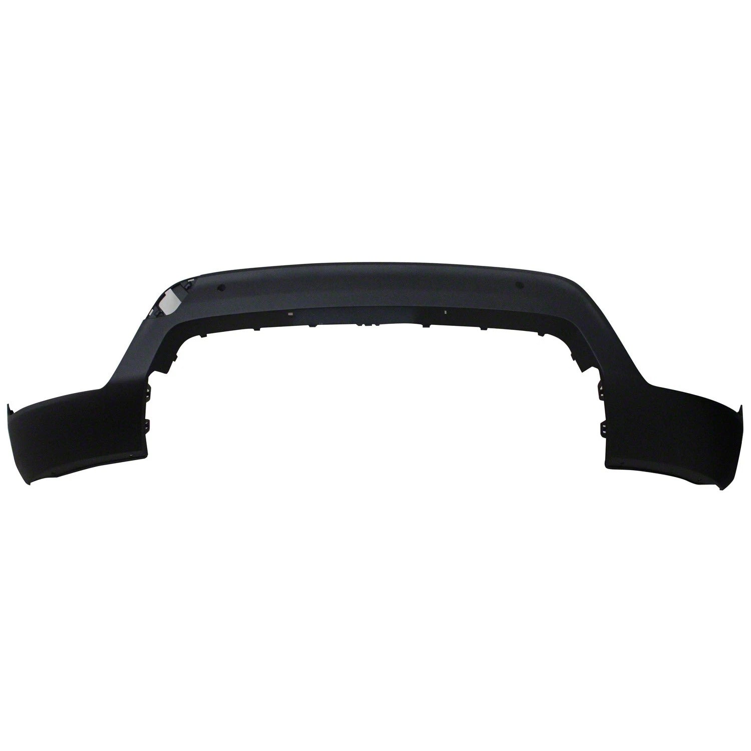 Replacement Black Matte Plastic Front Lower Valance w/Park Assist Sensor Holes