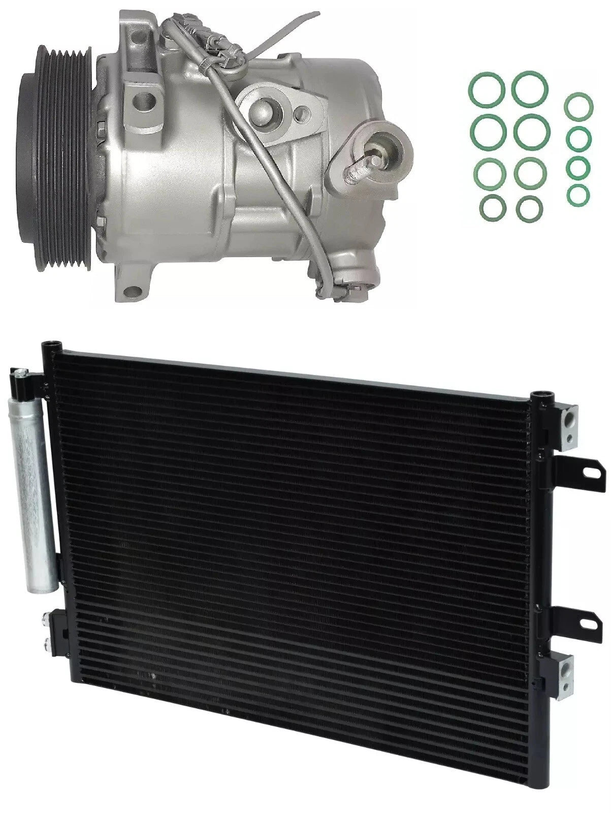 A C Compressor Kit with Condenser for Jeep Compass 2.0L (2009–2011)