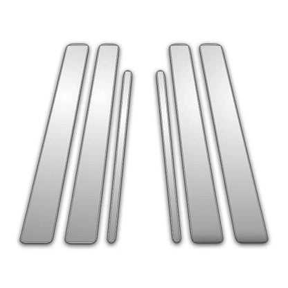 6Pc Chrome Pillar Post Covers for 06-16 KIA Rondo - Upgrade Your Auto P39456A