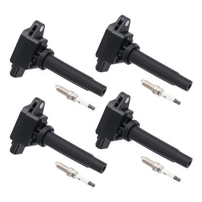 4x Ignition Coil and Spark Plug Set for Mazda 3 (2014–2022)