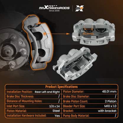 Brake Caliper Pair for Jeep Grand Cherokee (2005–2010)