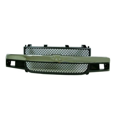 Front Grille Replacement Black Chrome Plastic for Ford Explorer (2020–2022)