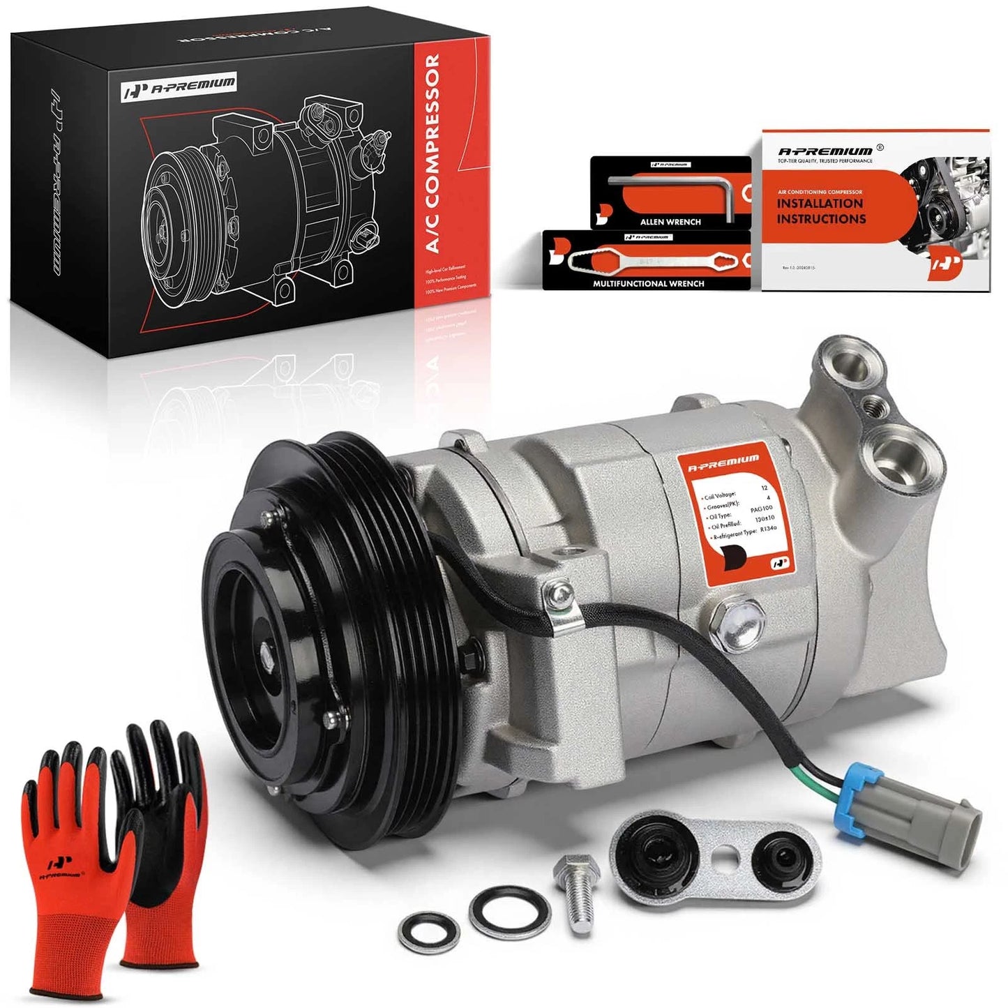 A/C Compressor with Clutch for Chevrolet Camaro (2010–2015)