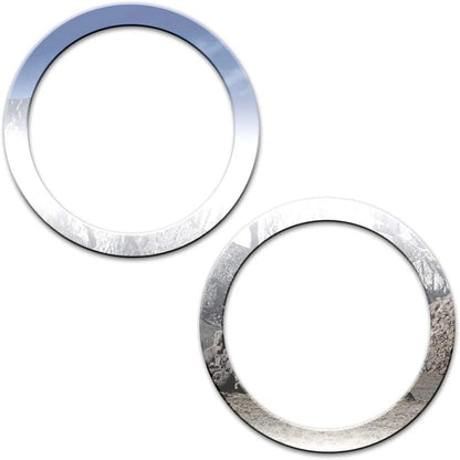 2pc Chrome Front Foglight Trim Rings for Jeep Wrangler (2007–2018)