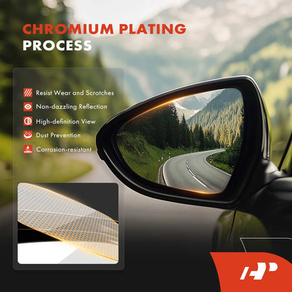 2X Heated Mirror Glass for Chevy Traverse (2009–2015) GMC Acadia