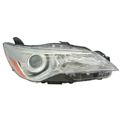 Replacement Chrome Passenger Side Halogen Headlight Assembly w/o LED