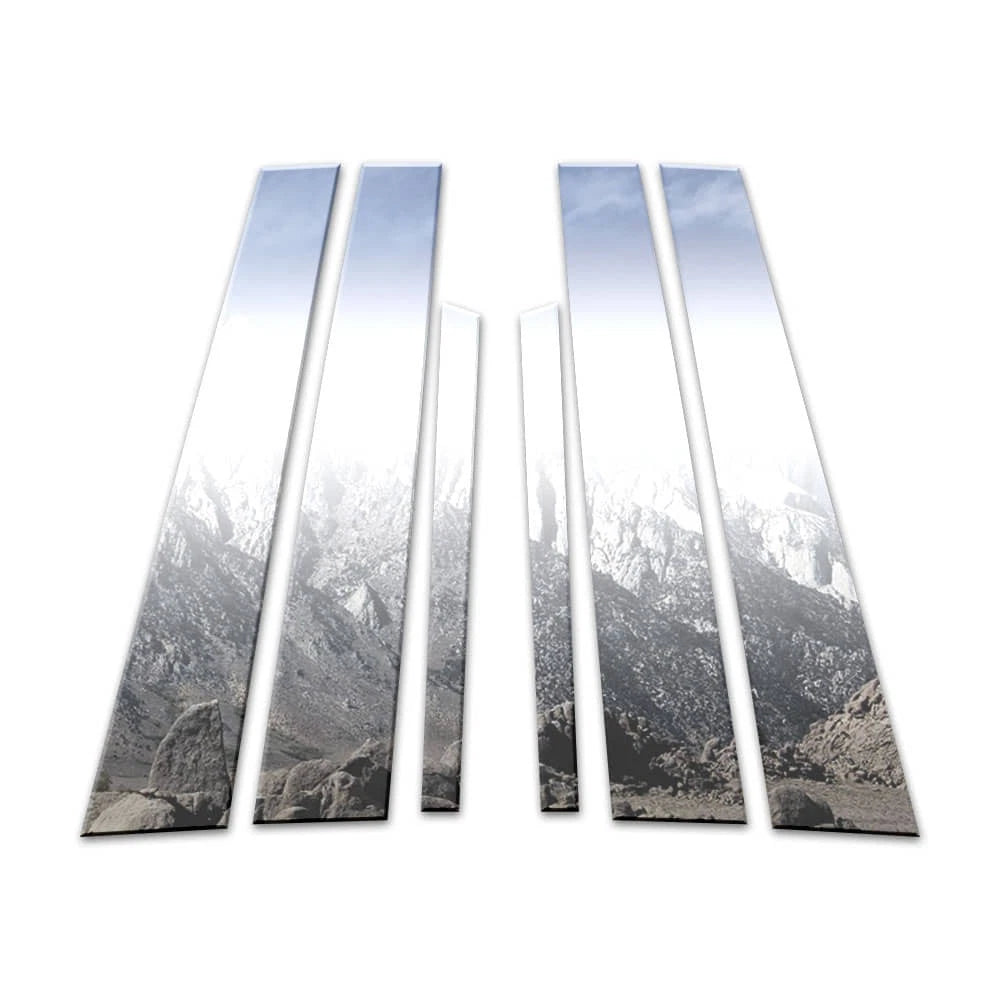 Chrome Pillar Cover Set 6pc Replacement for Hyundai Genesis (2009–2014)