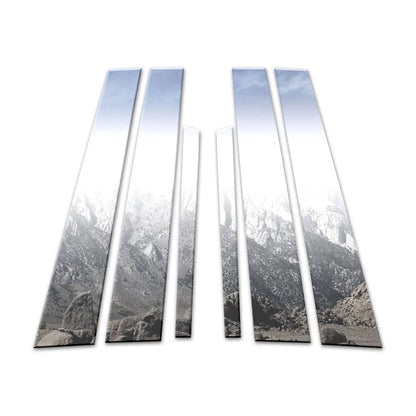 Chrome Pillar Cover Set 6pc Replacement for Hyundai Genesis (2009–2014)