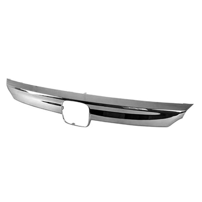 Front Upper Grille Molding Replacement Smoked Chrome for Chevy Silverado (2014–2018)