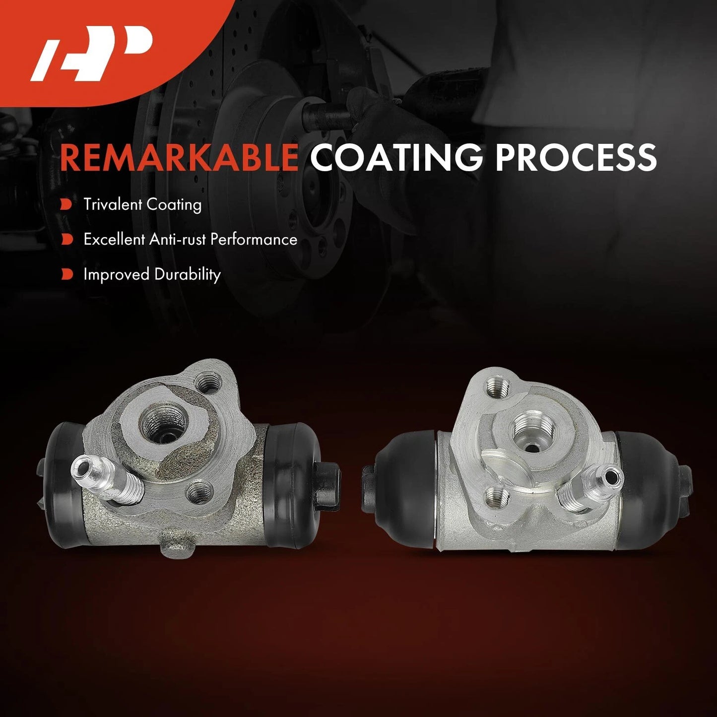 2Pcs Rear Drum Brake Wheel Cylinder for Toyota Camry (1983–1986)