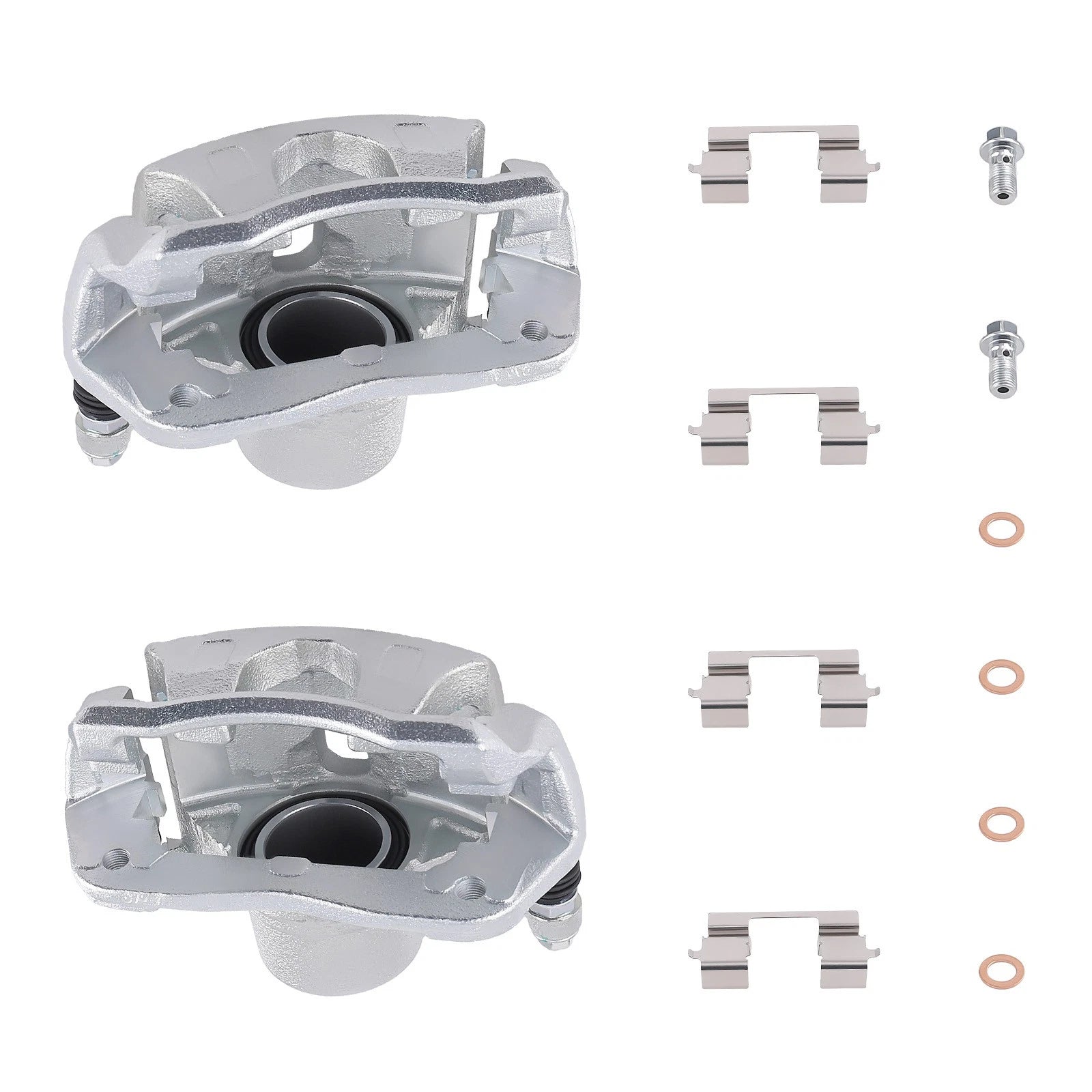 Front Left & Right Brake Calipers with Bracket for Acura ILX (2013–2015)