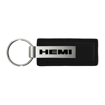 Black Leather Keychain - Officially Licensed for Hemi Vehicles