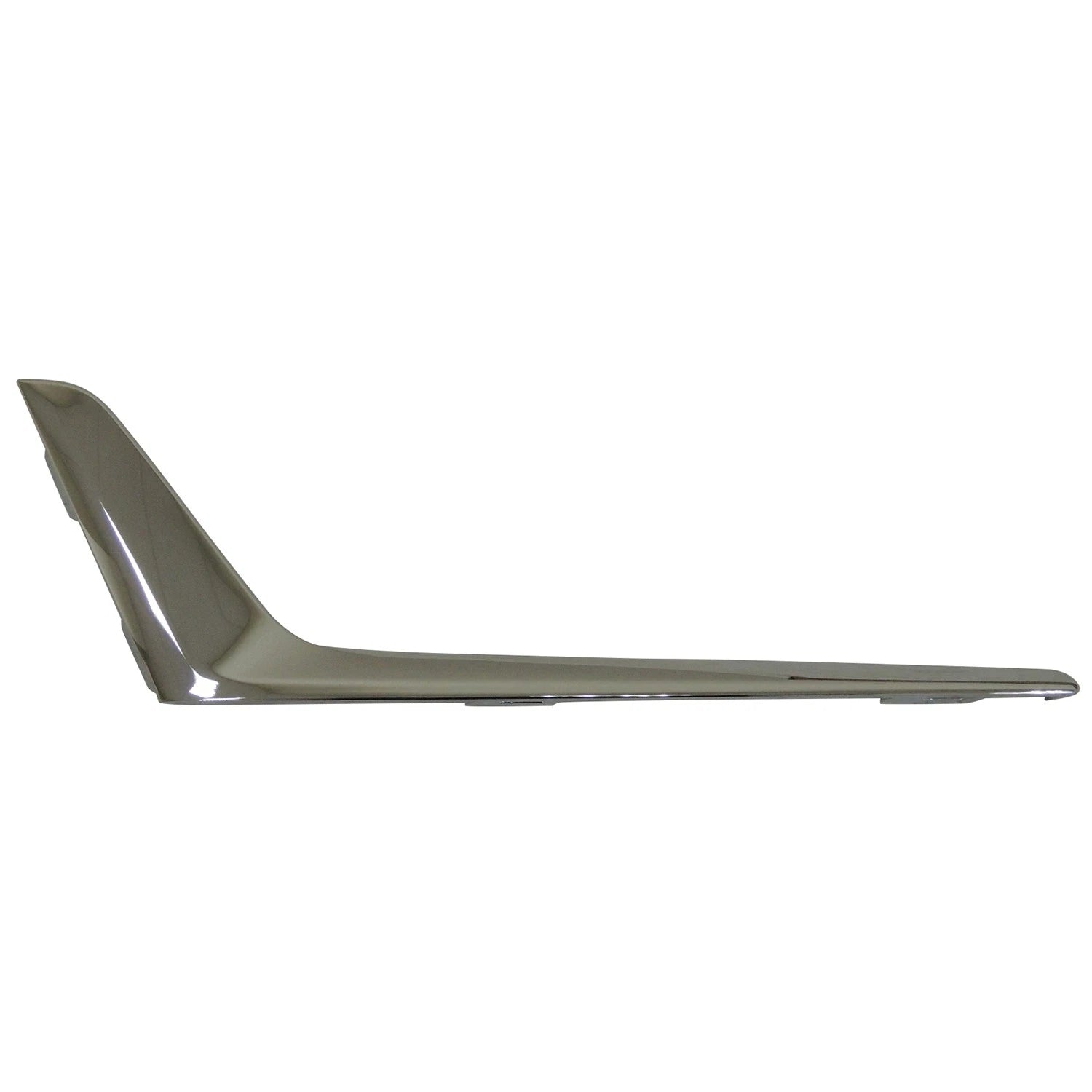 Replacement Chrome ABS Plastic Front Passenger Upper Bumper Cover Grille Molding
