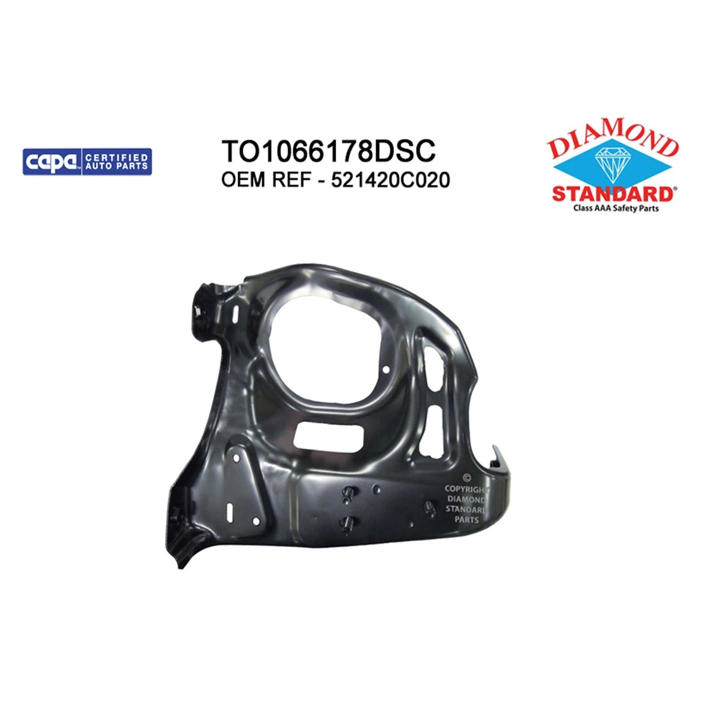 Front Driver Side Bumper Mounting Bracket Replacement for Toyota Tundra (2014–2021)