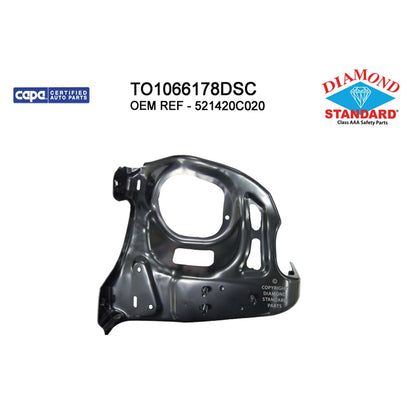 Front Driver Side Bumper Mounting Bracket Replacement for Toyota Tundra (2014–2021)
