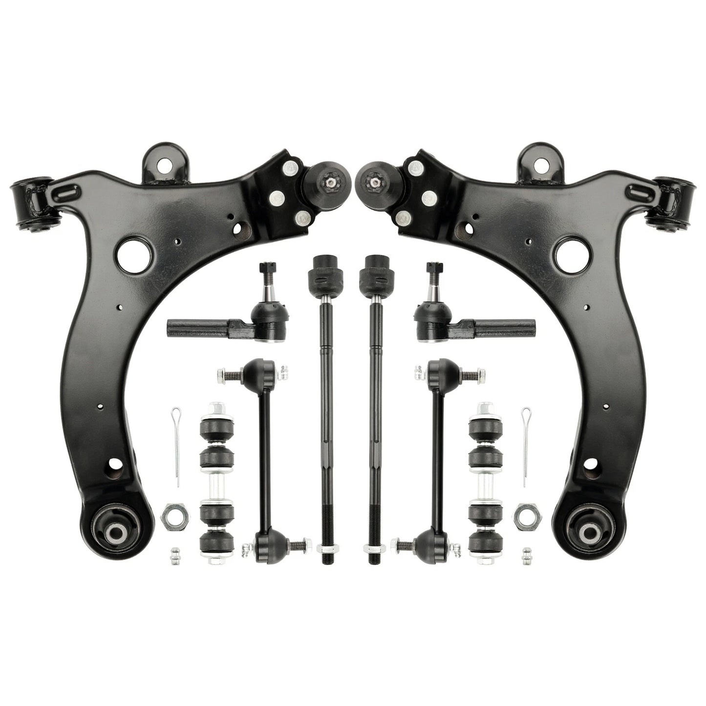 Front Lower Control Arm Ball Joint & Tie Rod for 2010–2013 Chevy Impala (10 Pcs)