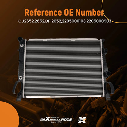 Aluminum Radiator for Mercedes CL500 S430 S500 (2000–2006) Crossflow